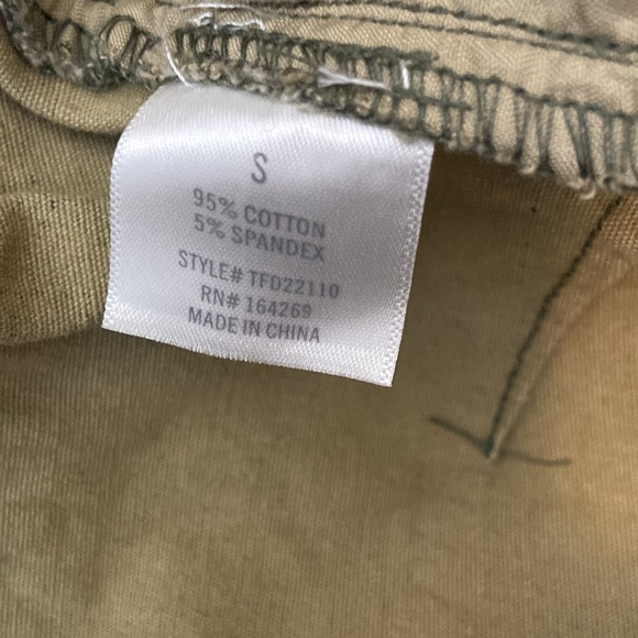 Sale! Francesca's camouflage print with floral embroidery. Size small. - Picture 5 of 9